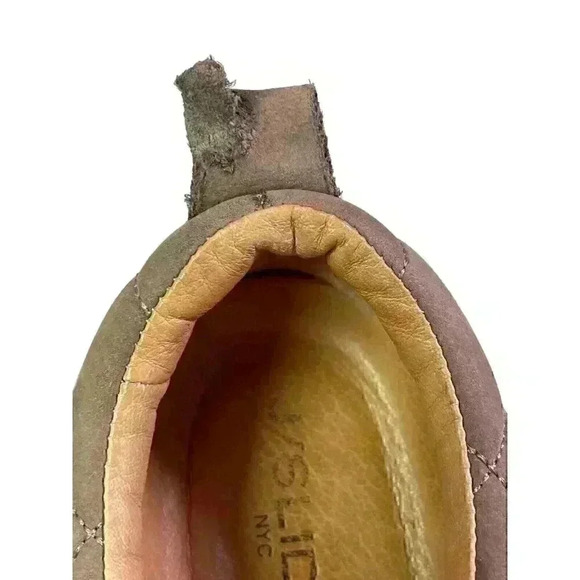 J/Slides Women's Aimee Quilted Suede Platform Sneakers SIZE-8 - Picture 3 of 9